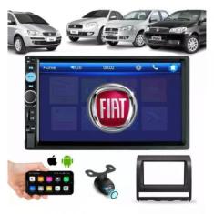 Central Multimídia 2 Din Mp5 Fiat Palio Siena Câmera Moldura - First O
