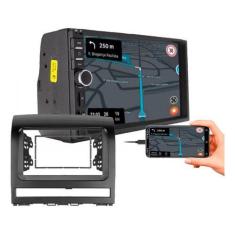 Kit central multimidia mp5 com moldura siena strada palio 2008 a 2012 