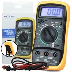Multímetro Digital Profissional Portátil com Cabo Multi Prova Exbom MD