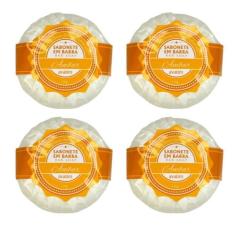 Sabonetes Em Barra Âmbar 4 Unidades - Avatim