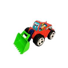 Trator Carregadeira Kids Casa Brinq, Vermelho