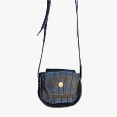 Bolsa Mini Bag Croco Verde-Feminino