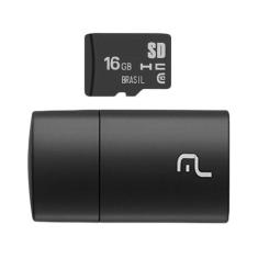 Cartão de Memória 16GB Micro SD Multilaser - Classe 10 MC162, 16GB