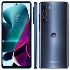 Smartphone Motorola Moto G200 5G Azul 256GB, 8GB RAM, Tela de 6.8”, Câmera Traseira Tripla, Android 11 e Processador Snapdragon 888 Octa-Core