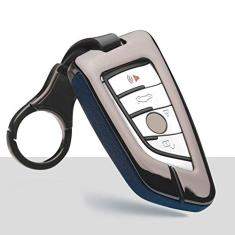 TPHJRM Tampa da chave do porta-chaves do carro em liga de zinco, adequado para Bmw F20 G20 G30 X3 X4 X5 G05 X6 Estilo de carro