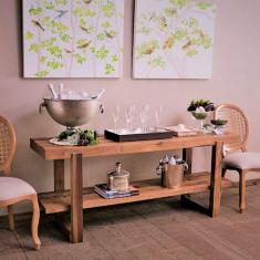 Aparador em Madeira Maciça 160cm Lisie Doma Marrom