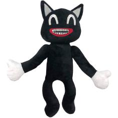 10 polegadas SCP pelúcia brinquedo, desenhos animados gato preto pelúcia brinquedo recheado s s