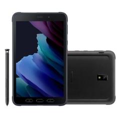 Tablet Samsung Galaxy Tab Active 3 com Caneta 4G Wi-Fi 64GB 4GB RAM Câmera Traseira 13MP Tela 8&quot; Preto