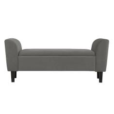 Recamier Bau Malibu 1,40m Suede Cinza - Inova Decor