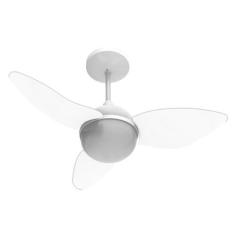 Ventilador Teto Aliseu Smart Branco 3 Pás Plásticas, 110V