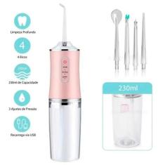 Irrigador Oral Elétrico Portatil Jato Água Limpador Dentário Bucal - B