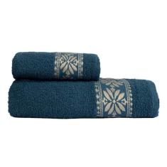 Jogo de Toalhas Grandes 2 Peças 100% Algodão 1 Banho 1 Rosto - Bella E