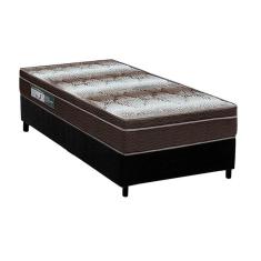 Cama Box Solteiro: Colchão Ortopédico Ortobom Light Ortopillow + Base Crc Suede Black(88x188)