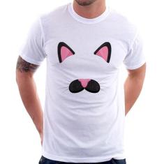 Camiseta Gatinha Orelhinha - Foca na Moda, Branco, GGG