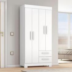 Guarda-roupa Nt6010 com 4 Portas e 2 Gavetas - Notável Móveis