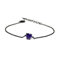 Pulseira Coração Ródio Negro