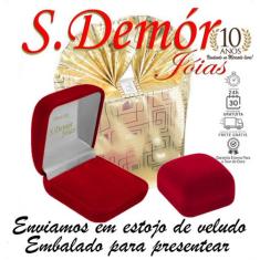 Cordão Corrente Veneziana Ouro 18k 50cm Ponto De Luz Coração Vermelho 