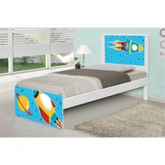 Cama Solteiro Foguete Espacial