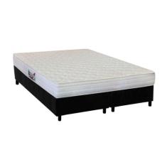 Cama Box Queen: Colchão Ortopédico Herval AG65 Frontier + Base CRC Sue