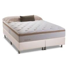 Cama Box King: Colchão Molas Herval Bonnel Inspiracion + Base CRC Cour