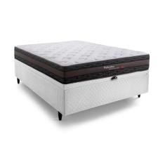 Cama Box Baú Casal Herval Palermo, Molas Ensacadas, 74x138x188 cm