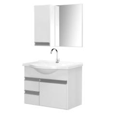 Gabinete De Banheiro Com Espelheiro Kit Boa Vista 60cm - Boatto Móveis