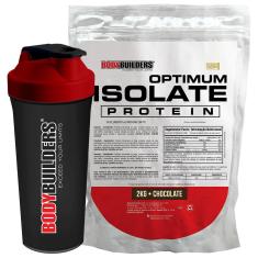 Kit Optimum Isolate Whey Protein 2kg + Coqueteleira - Bodybuilders-Unissex