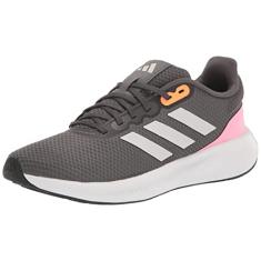adidas Tênis de corrida feminino Runfalcon 3, Cinza/branco cristal/rosa, 37