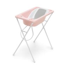 Banheira Bebe Plastica Acqua Trio Rosa Perola - Kasa Sofa - Galzerano,