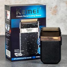 Barbeador Aparador Elétrico De Pelos Masculino Kemei Km-2024 - HIGA