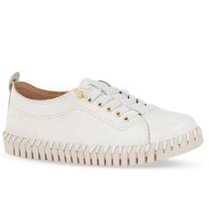 Tênis Twister Bottero Couro Legítimo Flexível Calce Fácil 369504, Bran