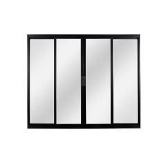 Janela de Alumínio de Correr 100x120x6cm 4 Folhas Vidro Liso Ecosul Esquadrisul