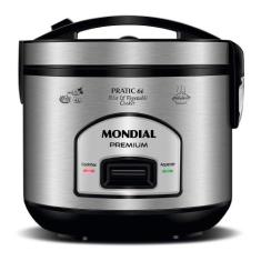 Panela Elétrica Mondial Pratic 6I Pe-43-6X 220V-Preto/Inox, 220V