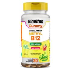Gummy Vitamina B12 Methyl Unilife 30 gomas Morango