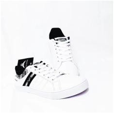 Tenis Casual Victory Masculino e Feminino, Branco, Preto, 37