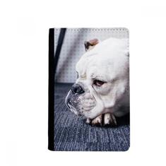 Porta-passaporte com imagem cinza para cães animais de estimação Notecase Burse capa para cartão, Multicolor