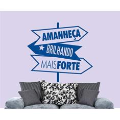 Adesivo de parede frase Amanheça brilhando tam 50cmx50cm