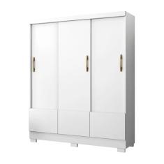 Guarda Roupa 3 Portas Deslizantes 3 Gavetas Aramóveis