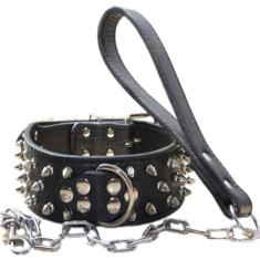 Coleira para animais de estimação de couro cravejado, conjunto de 2 peças, pitbull boxer para cães médios e grandes, camuflagem, M/437 (Color : Black, Size : L)