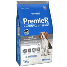 Ração Premier Pet Ambientes Internos Cães Adultos Light - 12 Kg