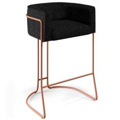 Banqueta Decorativa Betina D02 Chumbo D-465