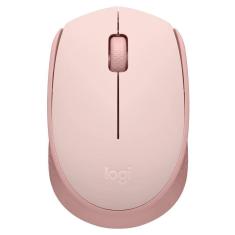 Mouse sem fio logitech m170 usb 1000 dpi rosa - 910-006862