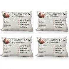 Kit 4 Travesseiros Manta de Silicone 45x65 LB