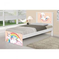 Cama Solteiro Unicórnio Meigo Com Colchão