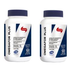 Kit com 2 Omegafor Plus 1000 mg 120 Capsulas  Vitafor