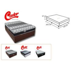 Conjunto Colchão Castor Class Medida Especial Viúva / Cama Box Baú 120