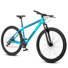 Bicicleta aro 29 Alumínio Azul e Preto Gott Mappa1 Freios a Disco Suspensão 21v-Unissex