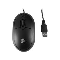 Mouse 5+ Óptico 1000DPI 3 Botões - Office, Preto