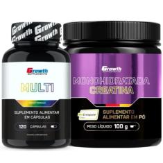 Multivitaminico 120 Caps + Creatina 100g Creapure Growth