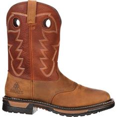 ROCKY Bota masculina Rkyw039 Western, Marrom e ocre, 39